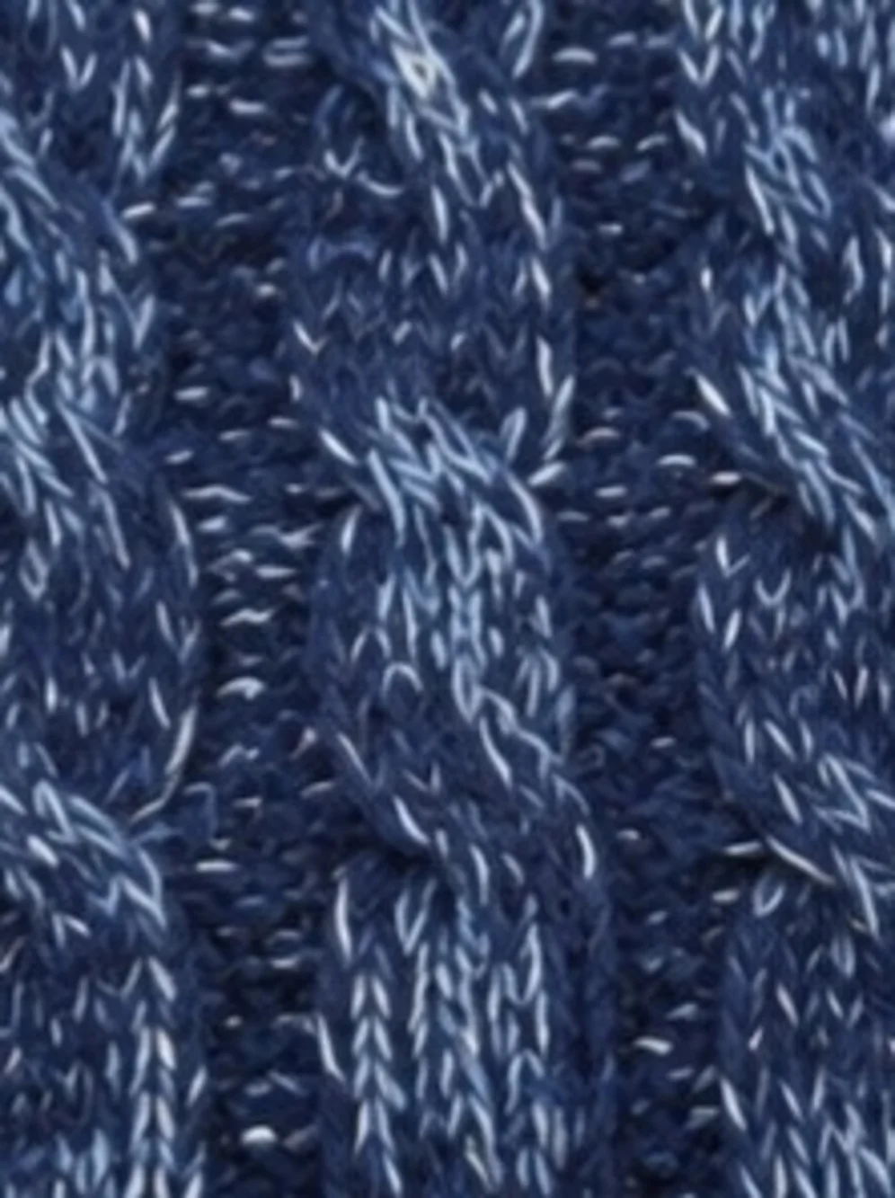 J.Crew XL Blue & White Striped Cable Knit Sweater | Cotton Linen Blend Pullover